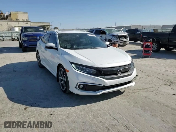 2020 Honda Civic Sedan Touring with VIN 19XFC1F95LE011214, listed as a Copart auction lot 42718735 with 81,185 mi miles and Salvage Title. Bid and sale history available at carsss.com. Image 10.