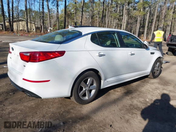 2015 Kia Optima LX with VIN 5XXGM4A79FG367783, listed as a IAAI auction lot 41357754 with 130,197 mi miles and . Bid and sale history available at DreamBid. Image 4.