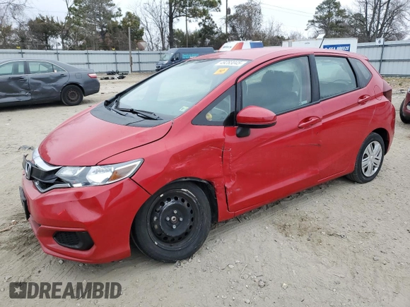 2019 Honda Fit LX with VIN 3HGGK5H45KM732347, listed as a Copart auction lot 49283045 with 0 mi miles and Salvage Title. Bid and sale history available at carsss.com. Image 1.