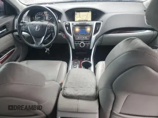 2015 Acura TLX V6 Advance with VIN 19UUB2F74FA023099, listed as a Copart auction lot 48636865 with 74,499 mi miles and Salvage Title. Bid and sale history available at carsss.com. Image 8.