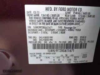 2011 Lincoln MKS w/EcoBoost with VIN 1LNHL9FT2BG611671, listed as a IAAI auction lot 41468209 with 31,652 mi miles. Bid and sale history available at carsss.com. Image 9.