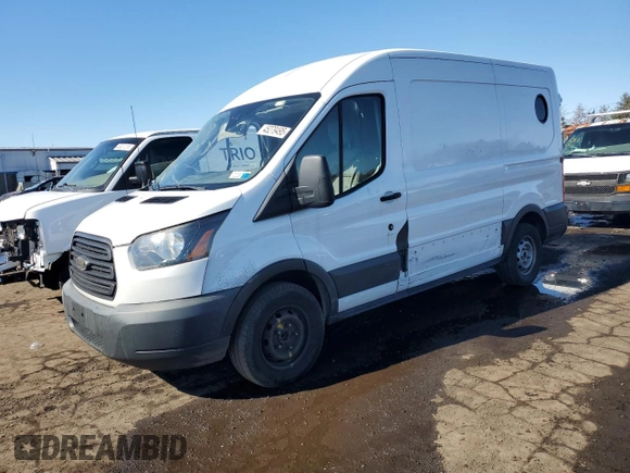 2017 Ford Transit with VIN 1FTYE1CM9HKA61291, listed as a Copart auction lot 45279495 with Not Provided miles and Salvage Title. Bid and sale history available at DreamBid. Image 1.