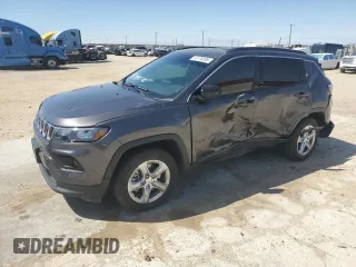 2024 Jeep Compass Latitude with VIN 3C4NJDBN2RT586672, listed as a Copart auction lot 50778295 with 8,434 mi miles and Salvage Title. Bid and sale history available at carsss.com. Image 1.