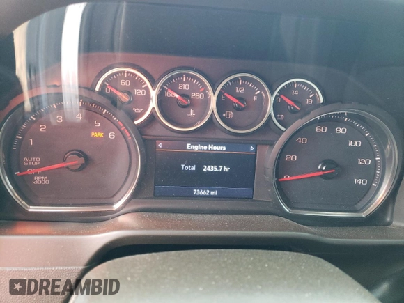 2019 Chevrolet Silverado 1500 LT with VIN 1GCRWCED1KZ395193, listed as a Copart auction lot 86567824 with 73,662 mi miles and Salvage Title. Bid and sale history available at DreamBid. Image 9.