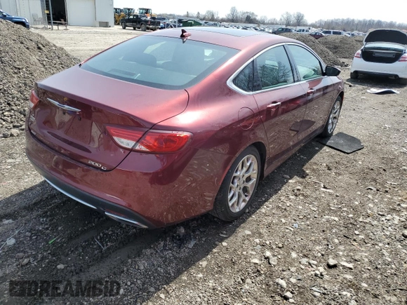 2015 Chrysler 200 C z VIN 1C3CCCEGXFN610676, wystawiony jako Copart lot #50576045 z przebiegiem 183 912 mil mil oraz Tytuł czysty. Historia ofert i sprzedaży dostępna na DreamBid. Obrazek 3.