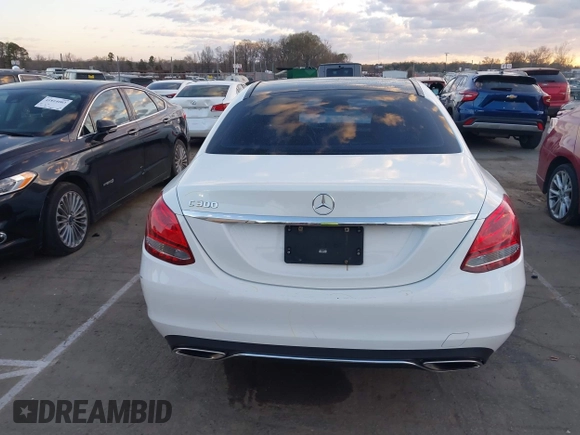 2017 Mercedes-Benz C 300 with VIN 55SWF4JB9HU196015, listed as a IAAI auction lot 41808605 with 121,378 mi miles and . Bid and sale history available at DreamBid. Image 16.