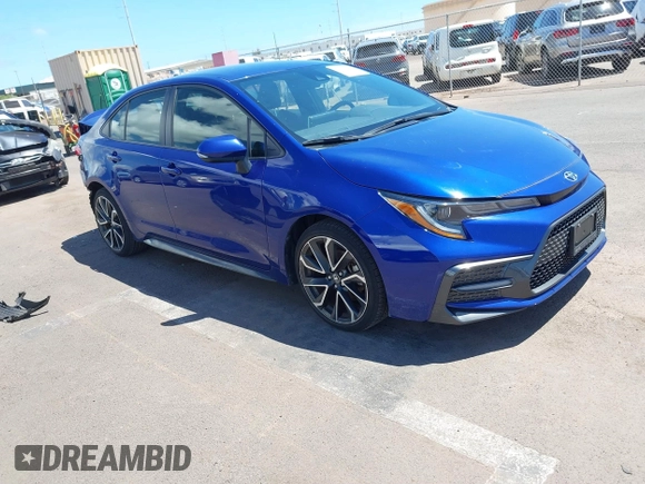 2022 Toyota Corolla SE with VIN JTDS4MCE4NJ099869, listed as a IAAI auction lot 41848244 with 24,357 mi miles and . Bid and sale history available at DreamBid. Image 1.