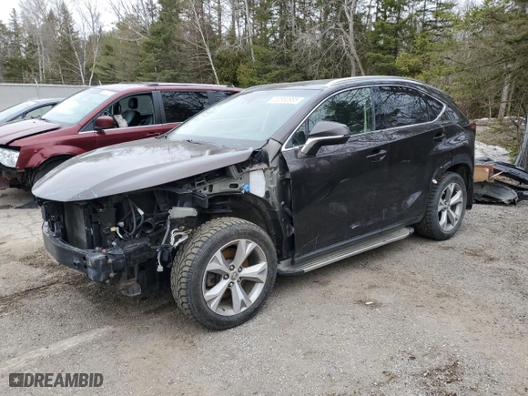 2015 Lexus NX 200t with VIN JTJBARBZ4F2004410, listed as a Copart auction lot 50560985 with 186,396 mi miles and Salvage Title. Bid and sale history available at carsss.com. Image 1.