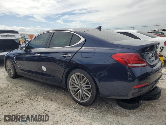 2021 Genesis G70 2.0T z VIN KMTG34LA3MU074224, wystawiony jako Copart lot #86339864 z przebiegiem 38 171 mil mil oraz Nie do naprawy • Non repairable. Historia ofert i sprzedaży dostępna na DreamBid. Obrazek 2.