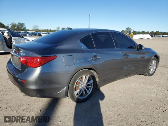 2017 Infiniti Q50 2.0t Sport with VIN JN1CV7AR8HM681391, listed as a Copart auction lot 81576354 with 136,386 mi miles and Salvage Title. Bid and sale history available at carsss.com. Image 3.