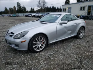 2006 Mercedes-Benz SLK-Class 3.5L with VIN WDBWK56FX6F101094, listed as a Copart auction lot 47838895 with 102,273 mi miles and Salvage Title. Bid and sale history available at carsss.com. Image 1.