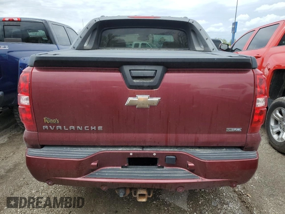 2008 Chevrolet Avalanche 2LT with VIN 3GNFK12398G275317, listed as a Copart auction lot 54267925 with 131,332 mi miles and Salvage title. Bid and sale history available at DreamBid. Image 6.