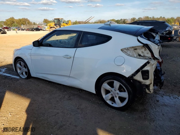 2013 Hyundai Veloster w/Gray Int with VIN KMHTC6AD4DU129880, listed as a Copart auction lot 80855424 with 167,888 mi miles and Salvage Title. Bid and sale history available at carsss.com. Image 2.