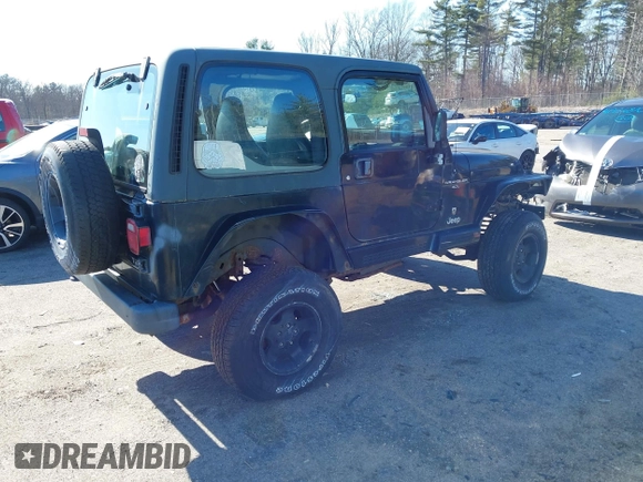 2001 Jeep Wrangler Sport with VIN 1J4FA49S61P357348, listed as a IAAI auction lot 41938170 with 177,356 mi miles. Bid and sale history available at carsss.com. Image 4.