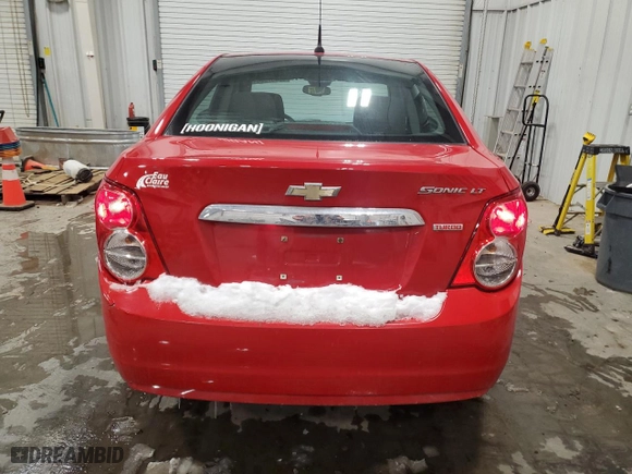 2012 Chevrolet Sonic LT with VIN 1G1JC5SB9C4201103, listed as a Copart auction lot 45457025 with 97,884 mi miles and Clean Title. Bid and sale history available at carsss.com. Image 6.