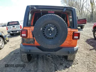 2018 Jeep Wrangler Unlimited Sport z VIN 1C4HJXDG1JW181009, wystawiony jako Copart lot #52145525 z przebiegiem 141 148 mil mil oraz Szkoda całkowita • Salvage title. Historia ofert i sprzedaży dostępna na DreamBid. Obrazek 6.