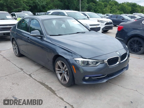 2018 BMW 3 Series 330i xDrive with VIN WBA8D9C55JEM32703, listed as a IAAI auction lot 42478412 with 79,000 mi miles and . Bid and sale history available at DreamBid. Image 1.