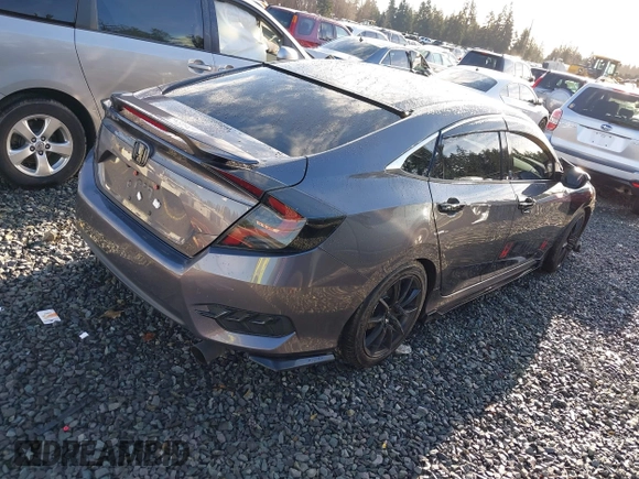 2016 Honda Civic Sedan LX with VIN 19XFC2F59GE237927, listed as a IAAI auction lot 41096597 with 86,658 mi miles. Bid and sale history available at carsss.com. Image 4.
