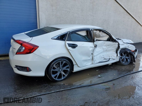 2020 Honda Civic Sedan Sport with VIN 2HGFC2F81LH578717, listed as a Copart auction lot 76535584 with Not Provided miles and Salvage Title. Bid and sale history available at carsss.com. Image 3.