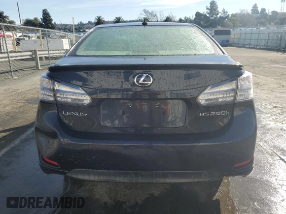 2010 Lexus HS 250h with VIN JTHBB1BA0A2007307, listed as a Copart auction lot 86896064 with 174,680 mi miles and Clean Title. Bid and sale history available at DreamBid. Image 6.