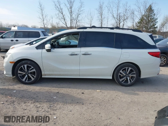 2019 Honda Odyssey Elite with VIN 5FNRL6H90KB019835, listed as a IAAI auction lot 42054752 with 110,659 mi miles and . Bid and sale history available at DreamBid. Image 14.