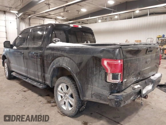 2015 Ford F-150 XLT with VIN 1FTEW1EG5FKE75348, listed as a IAAI auction lot 41599920 with 123,503 mi miles. Bid and sale history available at carsss.com. Image 3.