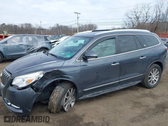 2014 Buick Enclave Leather with VIN 5GAKVBKD2EJ233953, listed as a IAAI auction lot 41658900 with 63,728 mi miles and . Bid and sale history available at DreamBid. Image 6.