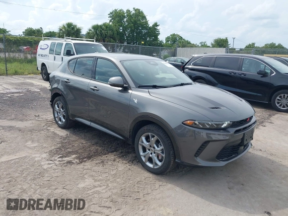 2024 Dodge Hornet R/T with VIN ZACPDFCW2R3A30878, listed as a IAAI auction lot 42384839 with 16,174 mi miles and . Bid and sale history available at DreamBid. Image 1.