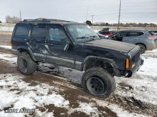 2000 Jeep Cherokee Police with VIN 1J4FF48S9YL205293, listed as a Copart auction lot 41903715 with 307,918 mi miles and Salvage Title. Bid and sale history available at carsss.com. Image 4.