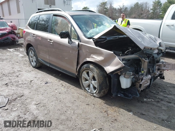 2015 Subaru Forester 2.5i Premium with VIN JF2SJADC9FH586208, listed as a IAAI auction lot 41929248 with 55,540 mi miles. Bid and sale history available at carsss.com. Image 1.