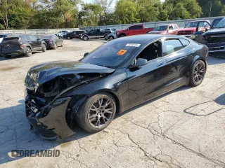 2022 Tesla Model S with VIN 5YJSA1E58NF492849, listed as a Copart auction lot 70258734 with Not Provided miles and Salvage Title. Bid and sale history available at DreamBid. Image 1.