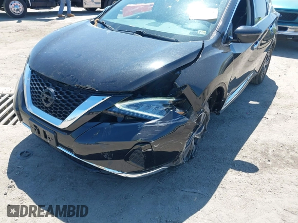 2020 Nissan Murano SV with VIN 5N1AZ2BS0LN103202, listed as a IAAI auction lot 41992288 with 73,396 mi miles and . Bid and sale history available at DreamBid. Image 6.