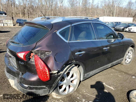 2010 Infiniti EX Journey with VIN JN1AJ0HR1AM755711, listed as a Copart auction lot 42326645 with Not Provided miles and Salvage Title. Bid and sale history available at DreamBid. Image 3.