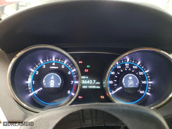2013 Hyundai Sonata GLS with VIN 5NPEB4AC8DH741943, listed as a Copart auction lot 49227835 with 143,788 mi miles and Salvage Title. Bid and sale history available at carsss.com. Image 9.