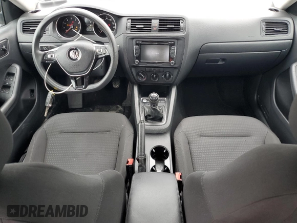 2015 Volkswagen Jetta S with VIN 3VW1K7AJ7FM223203, listed as a Copart auction lot 51891325 with 134,544 mi miles and Salvage title. Bid and sale history available at DreamBid. Image 8.