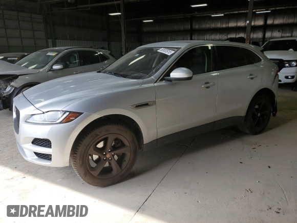 2019 Jaguar F-Pace 25t with VIN SADCS2FX2KA391600, listed as a Copart auction lot 50800915 with 110,065 mi miles and Salvage title. Bid and sale history available at DreamBid. Image 1.