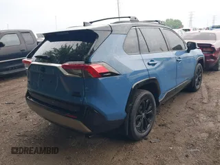2022 Toyota RAV4 Hybrid XSE with VIN JTME6RFV7ND527447, listed as a IAAI auction lot 42358584 with 50,394 mi miles and . Bid and sale history available at DreamBid. Image 4.