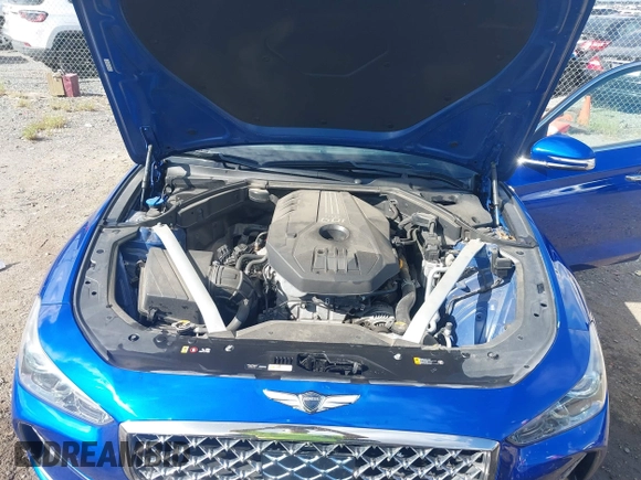 2019 Genesis G70 2.0T Advanced with VIN KMTG34LA1KU021793, listed as a IAAI auction lot 40461168 with 41,903 mi miles. Bid and sale history available at carsss.com. Image 10.