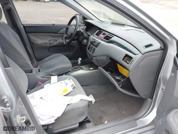 2004 Mitsubishi Lancer LS with VIN JA3AJ36E44U020349, listed as a IAAI auction lot 41714325 with 1 mi miles. Bid and sale history available at carsss.com. Image 5.