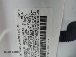 2019 Acura TLX with VIN 19UUB2F37KA005736, listed as a Copart auction lot 41910915 with 66,368 mi miles and Salvage Title. Bid and sale history available at carsss.com. Image 12.