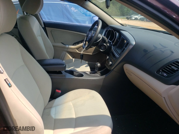 2014 Kia Optima LX with VIN 5XXGM4A79EG314371, listed as a Copart auction lot 50327902 with 0 mi miles and Salvage Title. Bid and sale history available at carsss.com. Image 5.