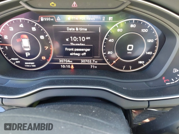 2019 Audi Q5 Prestige with VIN WA1CNAFY4K2021839, listed as a IAAI auction lot 41764032 with 30,704 mi miles. Bid and sale history available at carsss.com. Image 7.
