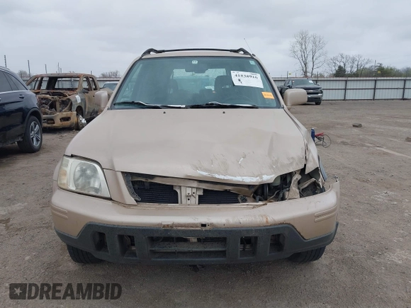 2001 Honda CR-V SE with VIN JHLRD187X1S005637, listed as a IAAI auction lot 41838916 with 153,388 mi miles. Bid and sale history available at carsss.com. Image 12.