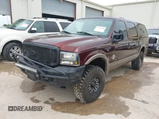 2001 Ford Excursion Limited z VIN 1FMNU43S01EC46254, wystawiony jako IAAI lot #42299190 z przebiegiem 194 638 mil mil oraz . Historia ofert i sprzedaży dostępna na DreamBid. Obrazek 2.