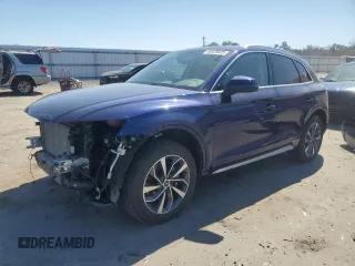 2021 Audi Q5 Premium Plus with VIN WA1BAAFY7M2059902, listed as a Copart auction lot 48525035 with 68,347 mi miles and Salvage Title. Bid and sale history available at carsss.com. Image 1.