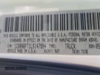 2020 Ram 1500 Tradesman with VIN 1C6RR6FT1LS147994, listed as a IAAI auction lot 41991691 with 62,608 mi miles and . Bid and sale history available at DreamBid. Image 9.