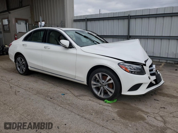 2021 Mercedes-Benz C 300 with VIN W1KWF8EBXMR629550, listed as a Copart auction lot 52922455 with 54,660 mi miles and Clean Title. Bid and sale history available at carsss.com. Image 4.