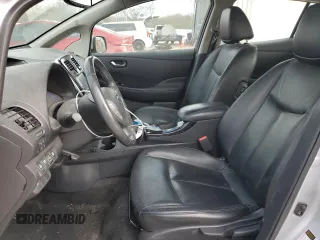 2016 Nissan LEAF S with VIN 1N4BZ0CP2GC314125, listed as a Copart auction lot 81280444 with 47,575 mi miles and Salvage Title. Bid and sale history available at carsss.com. Image 7.
