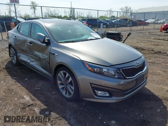 2014 Kia Optima SXL Turbo with VIN 5XXGR4A62EG323308, listed as a IAAI auction lot 42069853 with 118,168 mi miles and . Bid and sale history available at DreamBid. Image 1.