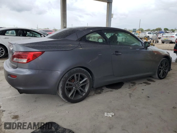 2013 Lexus IS 250 C with VIN JTHFF2C20D2528955, listed as a Copart auction lot 55382295 with 108,397 mi miles and Salvage title. Bid and sale history available at DreamBid. Image 3.